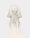 MATCHMAKER BUTTONED MIDI DRESS