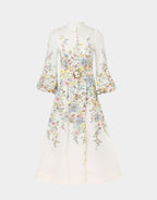 MATCHMAKER BUTTONED MIDI DRESS