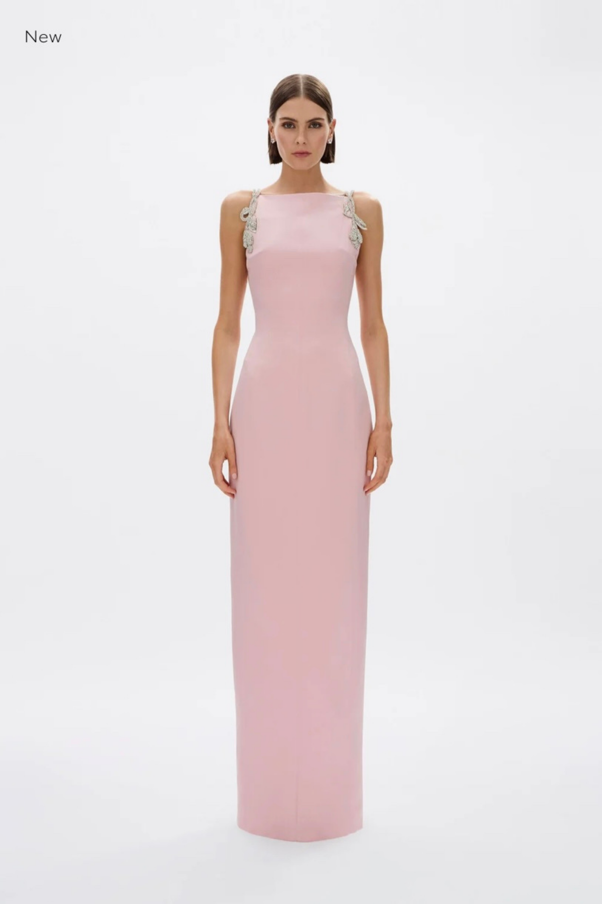 ORYX COLUMN GOWN- ROSEWATER