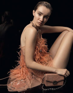 FEATHER AND BEADED STRING TOP