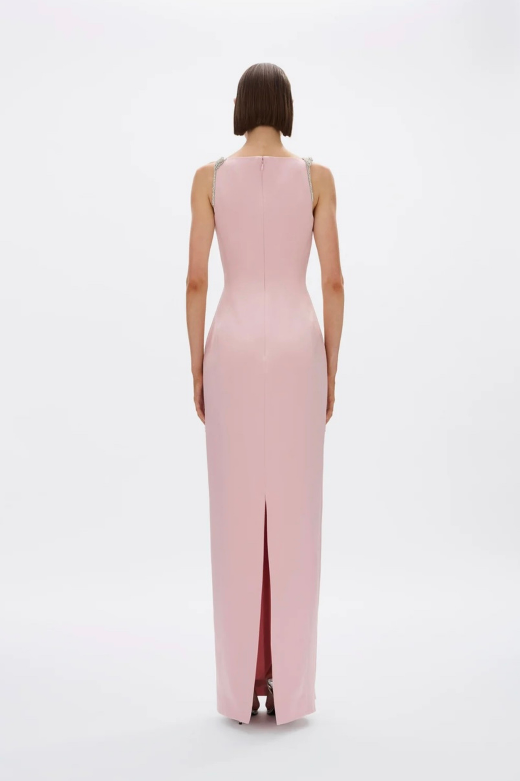 ORYX COLUMN GOWN- ROSEWATER