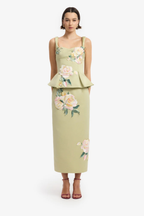 QUINN EMBROIDERED MIDI SKIRT & TOP SET