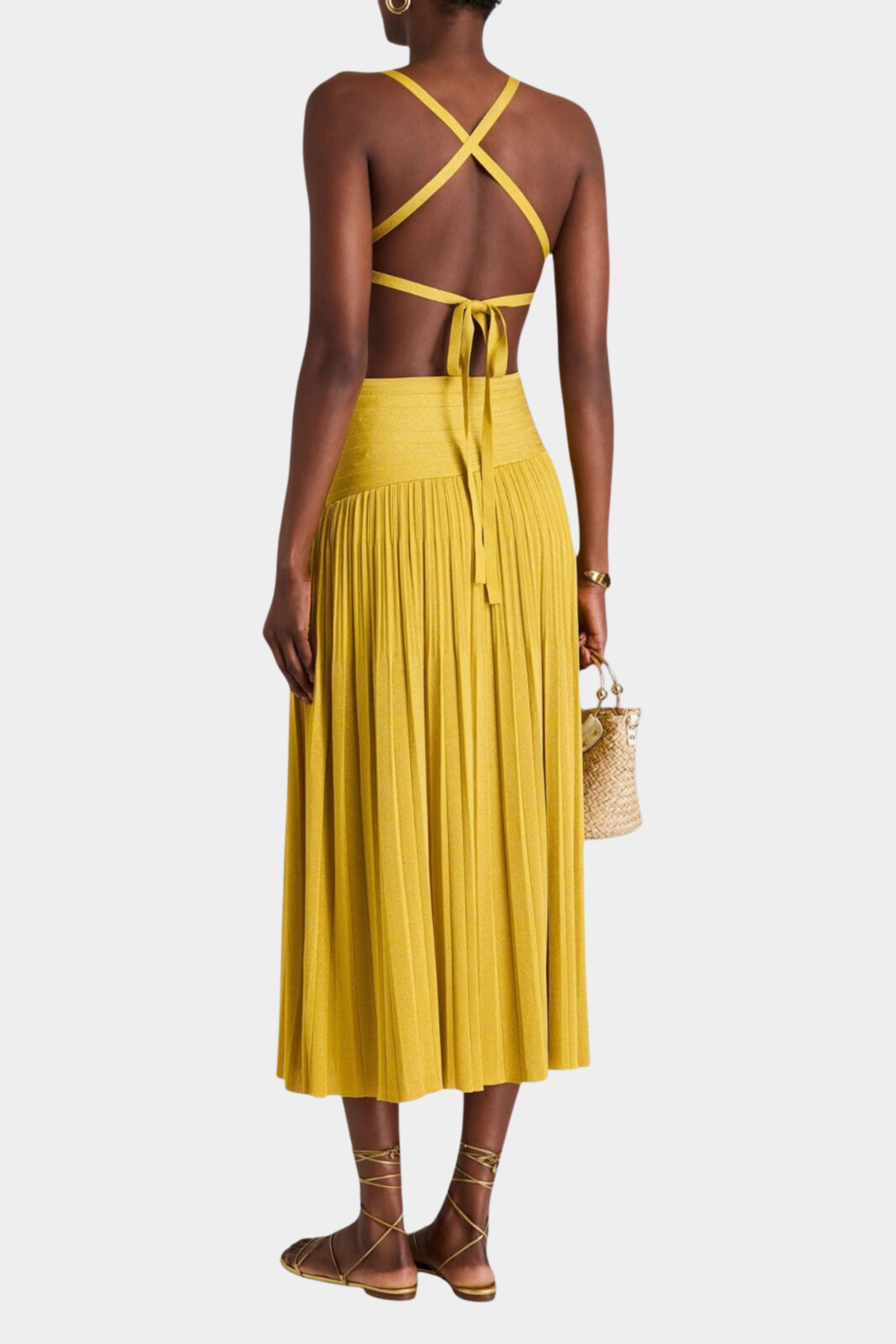 DEVI LUREX MIDI DRESS