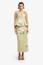 QUINN EMBROIDERED MIDI SKIRT & TOP SET