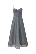 ASCENT TUCKED MIDI DRESS