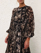 BLACK MOCKINGBIRD SUNRAY LONG SLEEVE DRESS