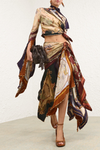 VALIANT DRAPED SCARF TOP