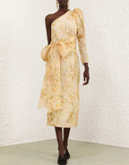 CRUSH ASYMMETRICAL MIDI DRESS