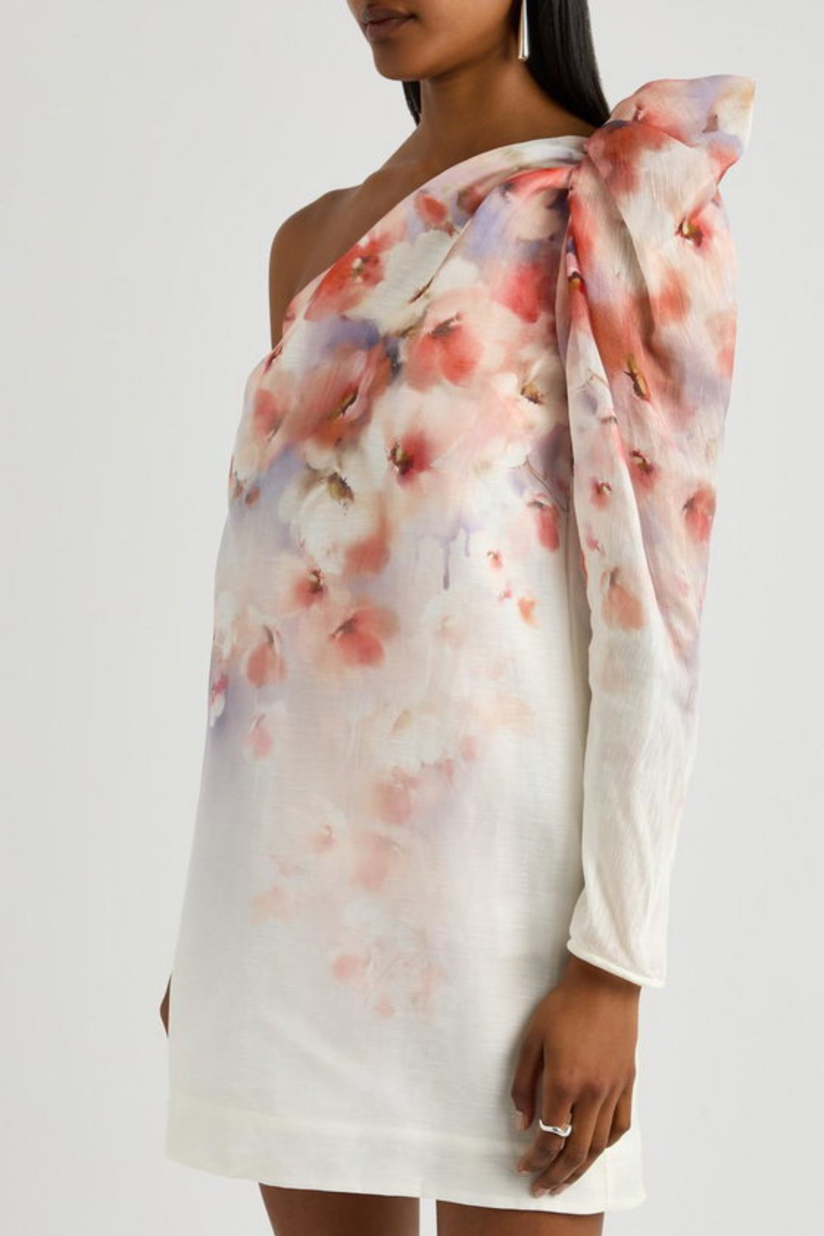 CRUSH ASYMMETRICAL MINI DRESS