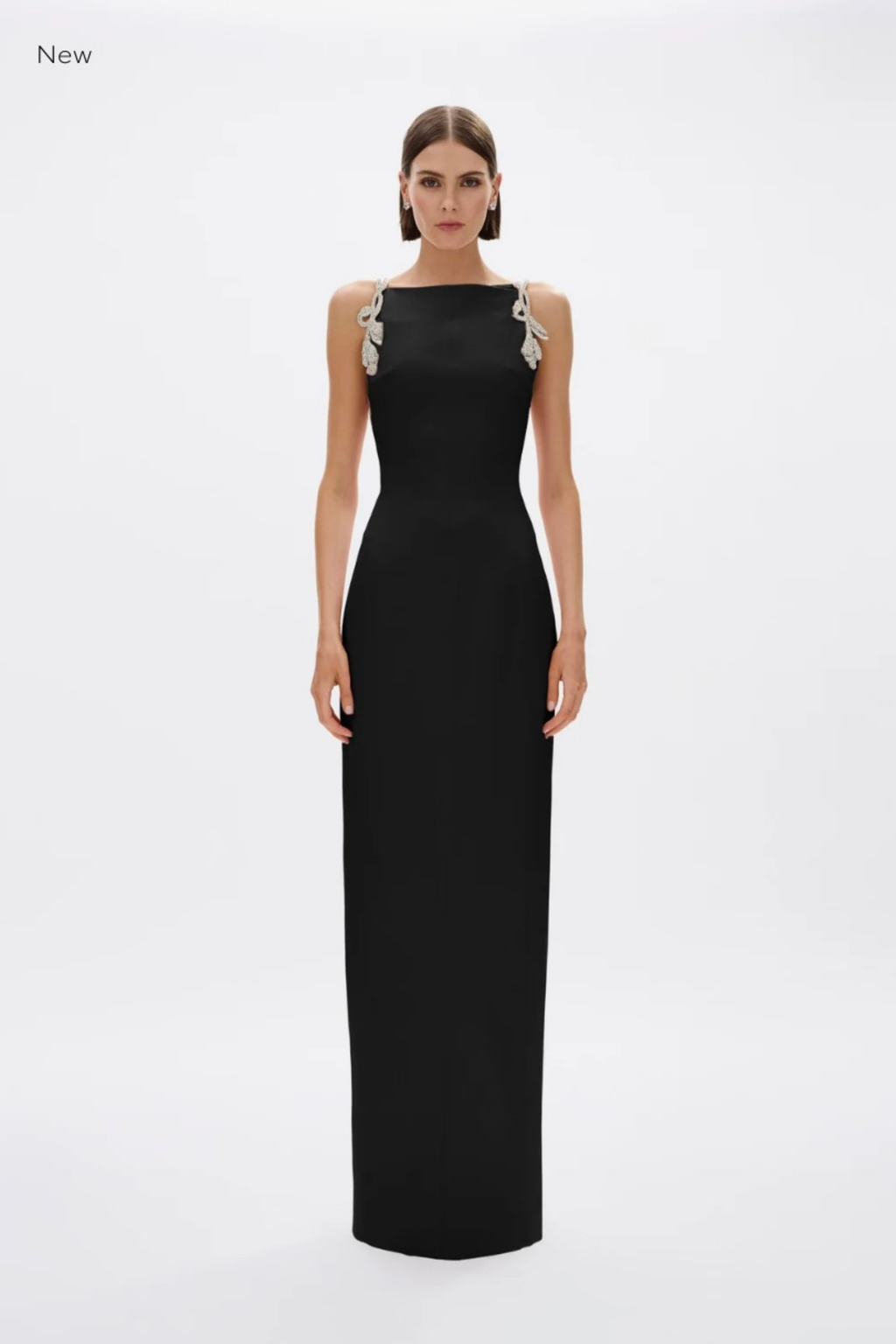 ORYX COLUMN GOWN- BLACK