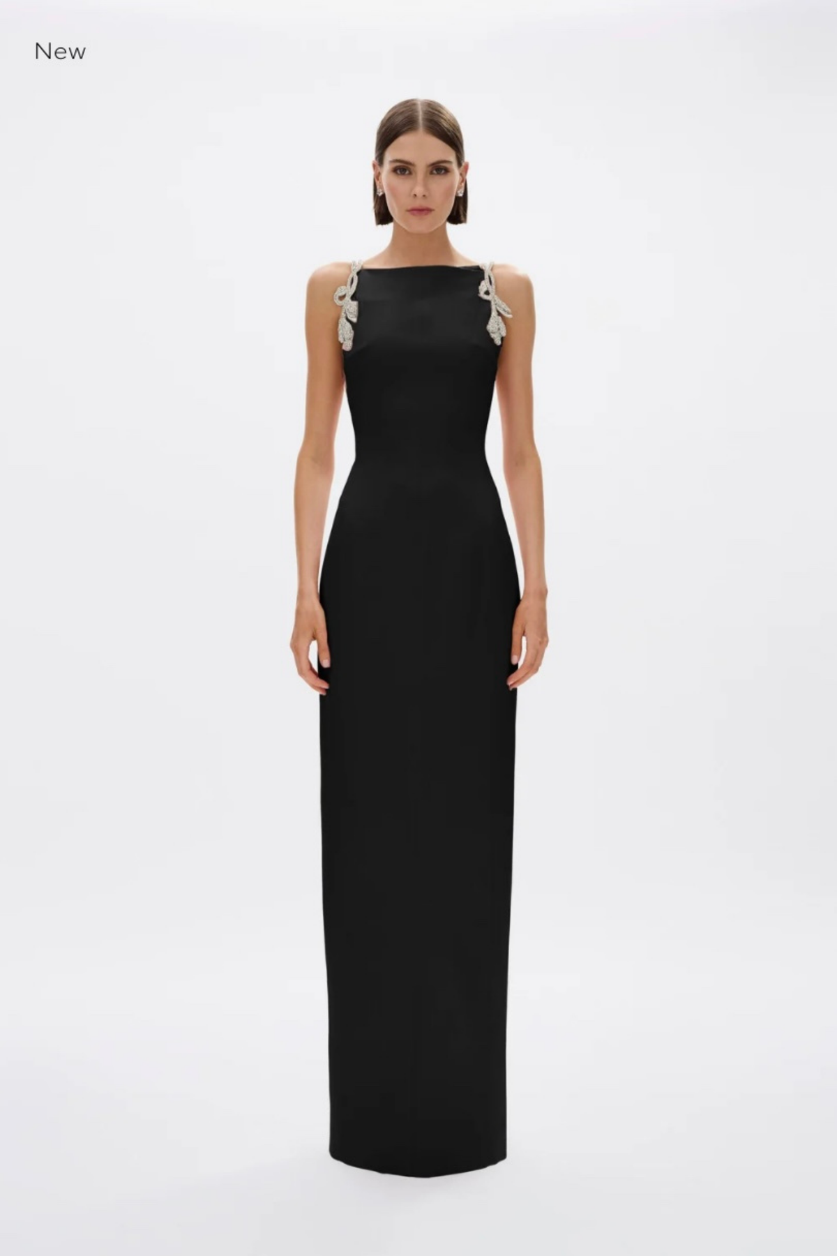 ORYX COLUMN GOWN- BLACK