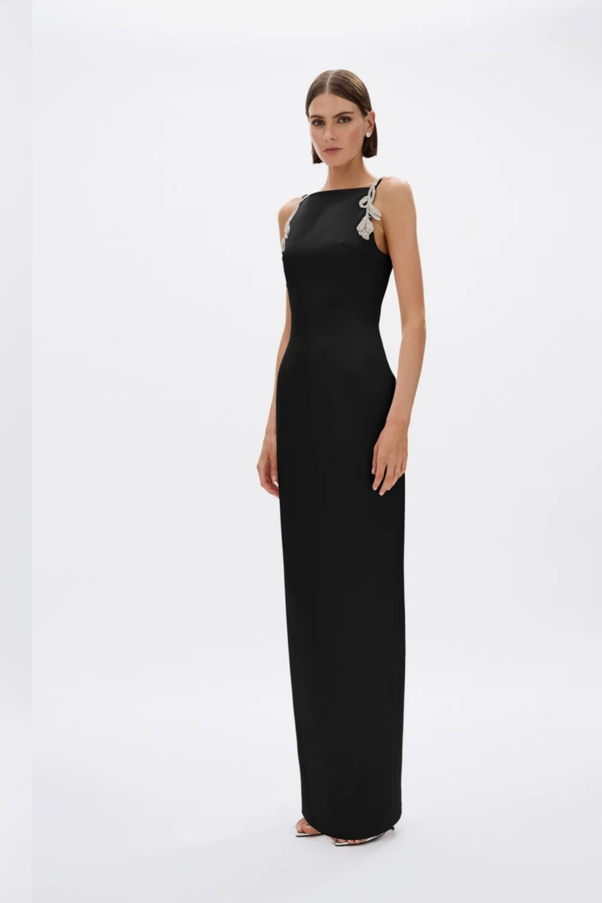 ORYX COLUMN GOWN- BLACK