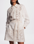 PEGASUS EMBROIDERED MINI DRESS