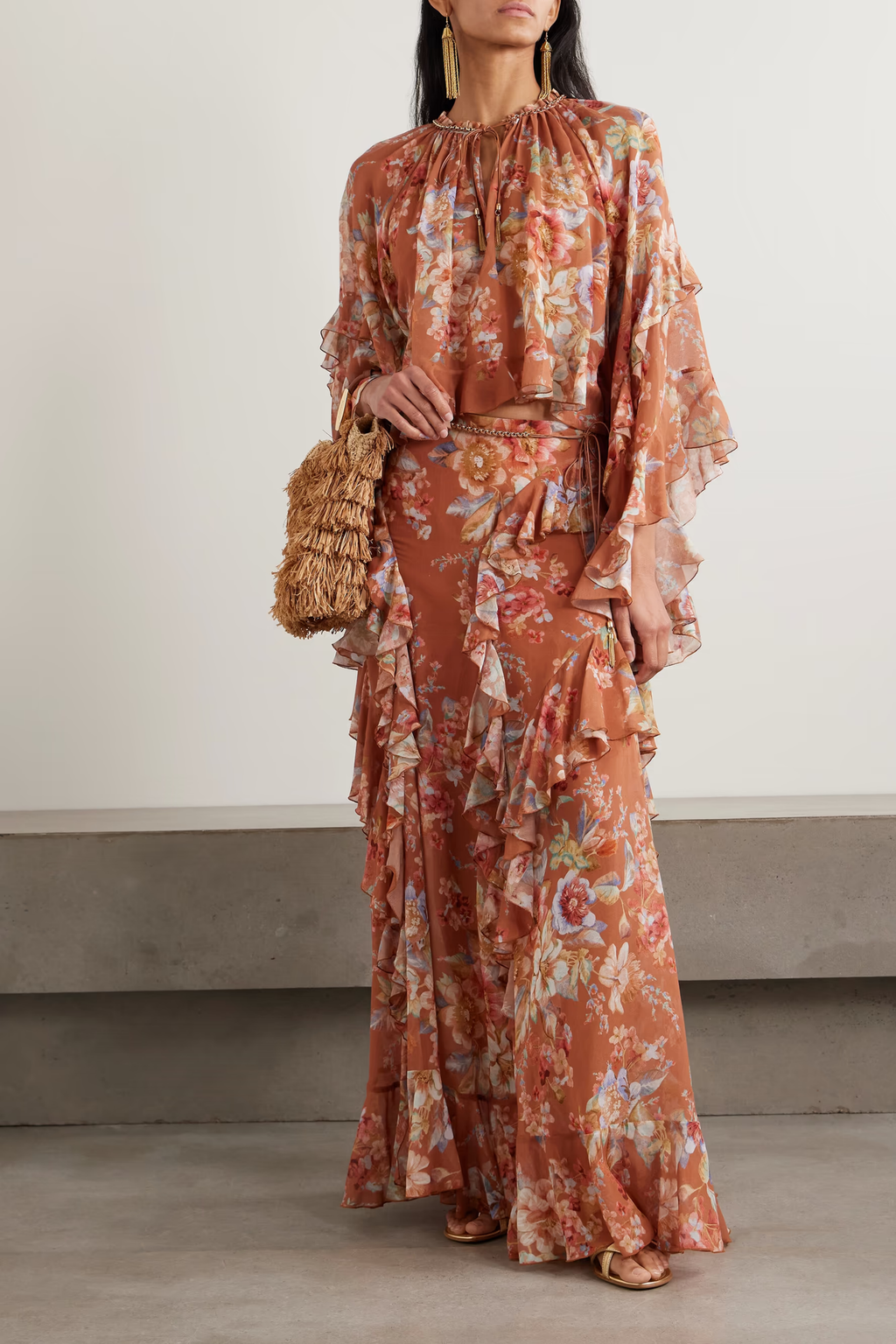 AWAKEN RUFFLE CINNAMON SET