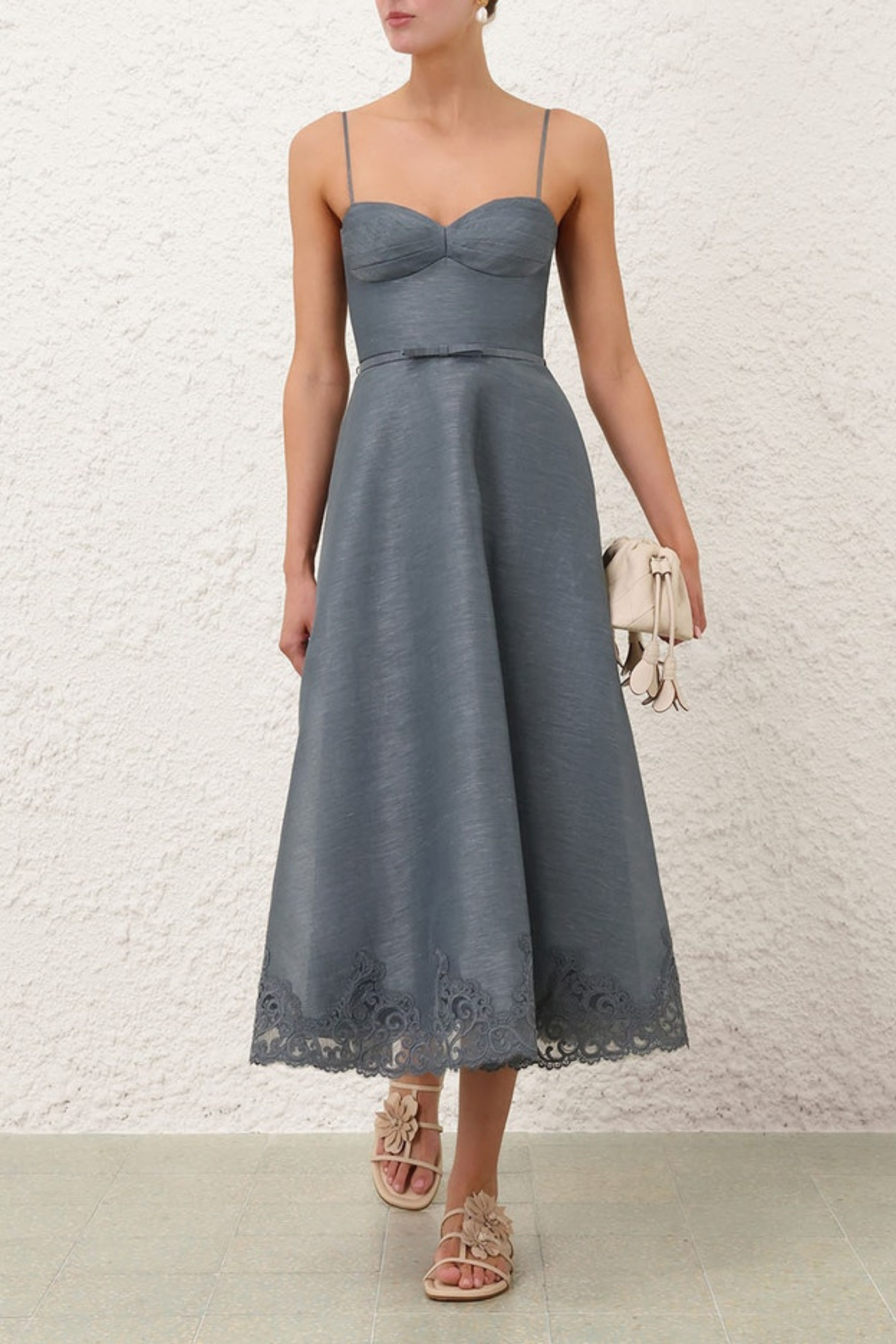 ASCENT TUCKED MIDI DRESS