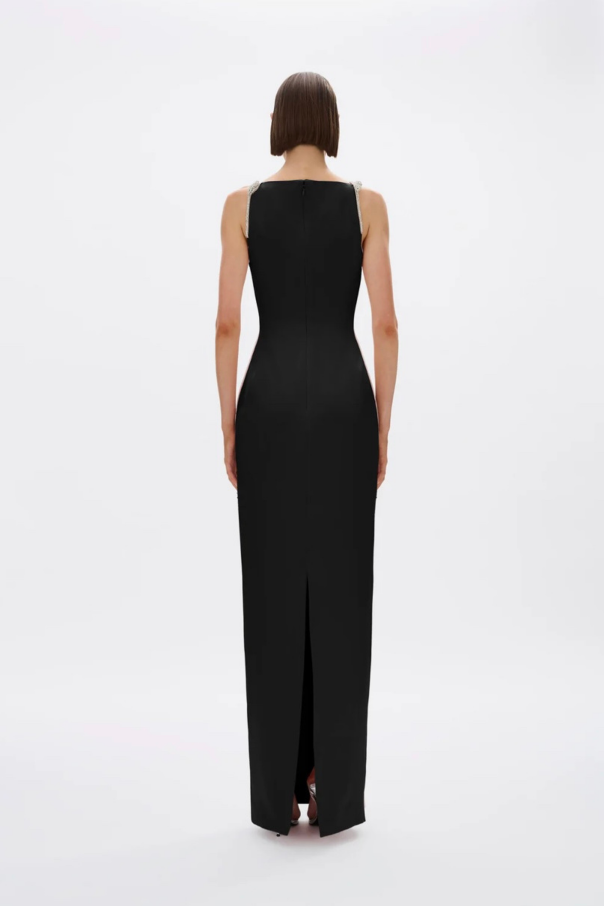 ORYX COLUMN GOWN- BLACK
