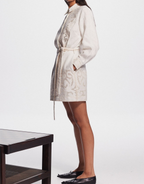 PEGASUS EMBROIDERED MINI DRESS