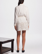 PEGASUS EMBROIDERED MINI DRESS