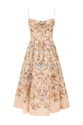 ASCENT TUCK MIDI DRESS