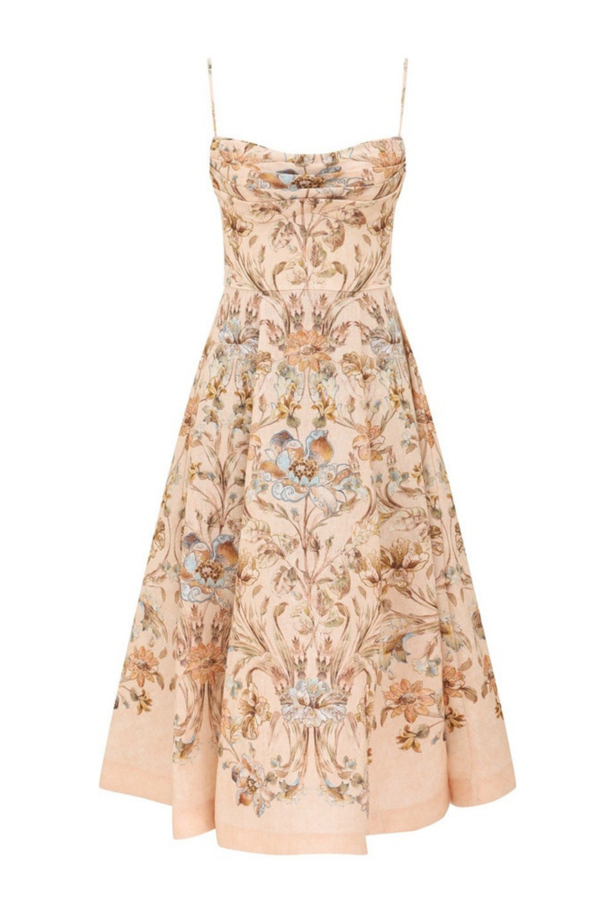 ASCENT TUCK MIDI DRESS