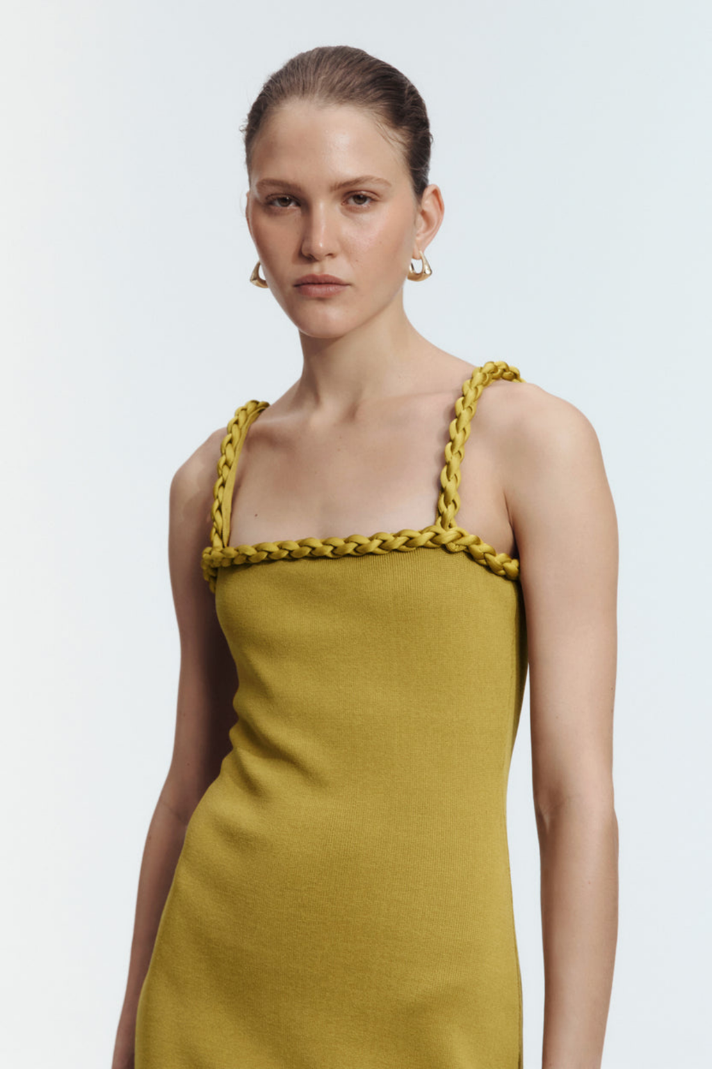RIBIONA KNIT MIDI DRESS