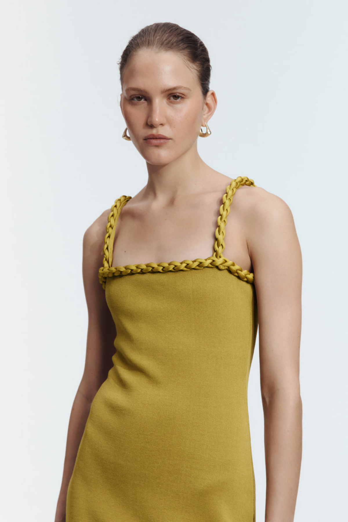 RIBIONA KNIT MIDI DRESS