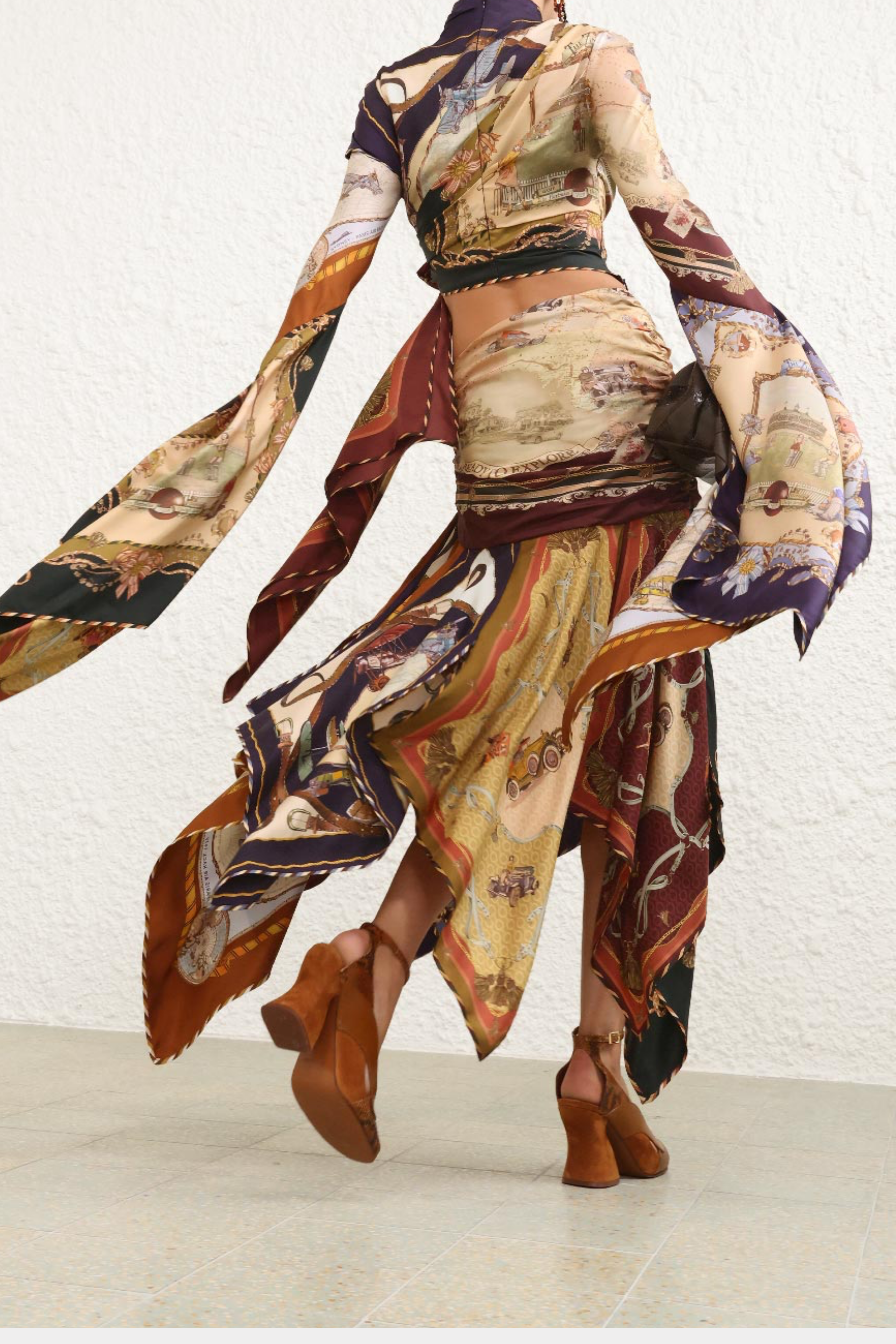 VALIANT DRAPED SCARF TOP