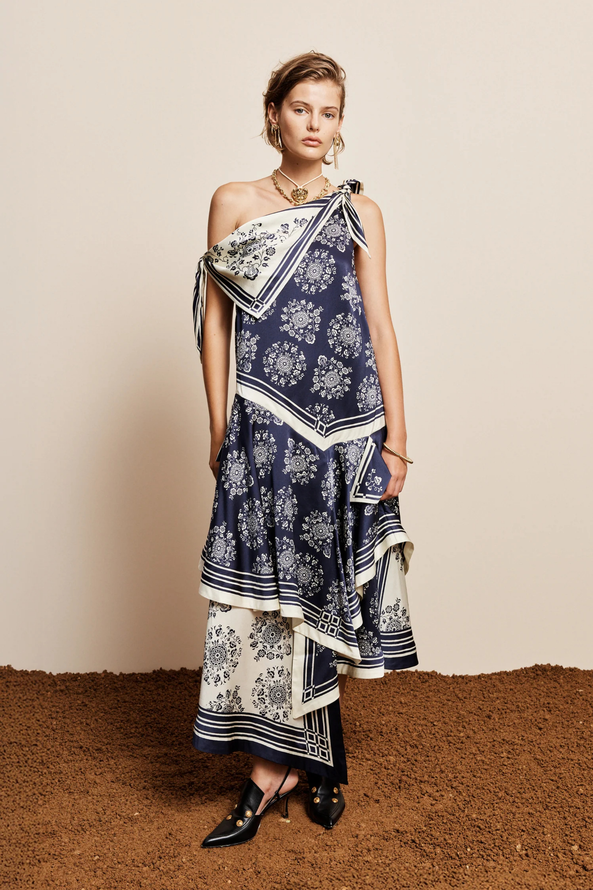 BANDERRA SILK SCARF DRESS