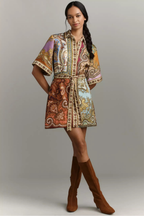 CLEMENZA SPLICED MINI DRESS