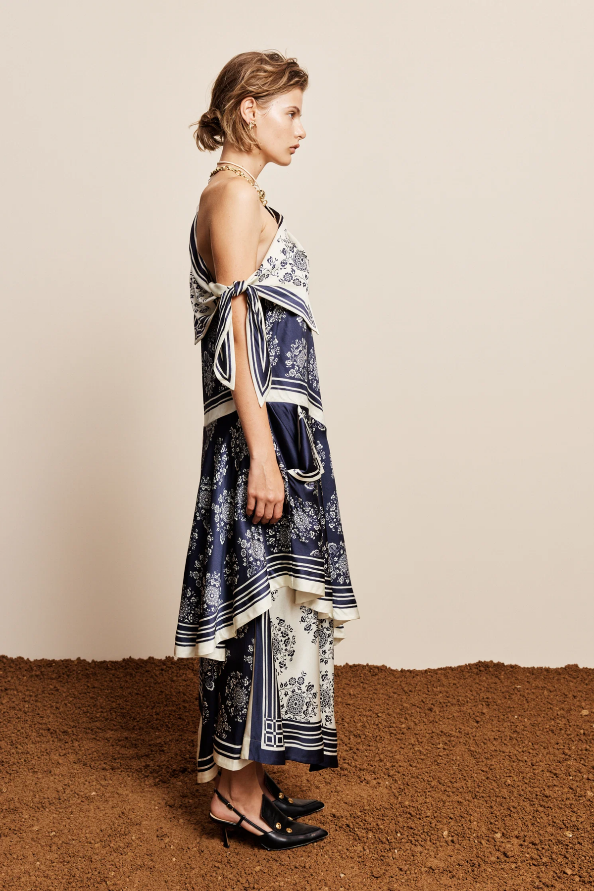 BANDERRA SILK SCARF DRESS