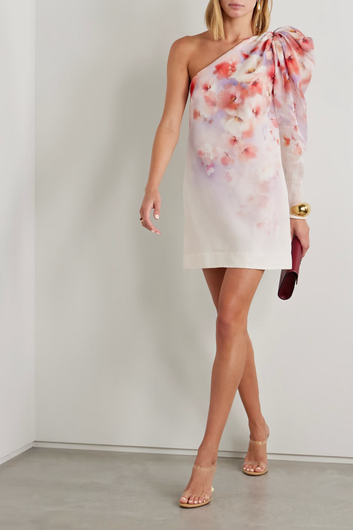 CRUSH ASYMMETRICAL MINI DRESS