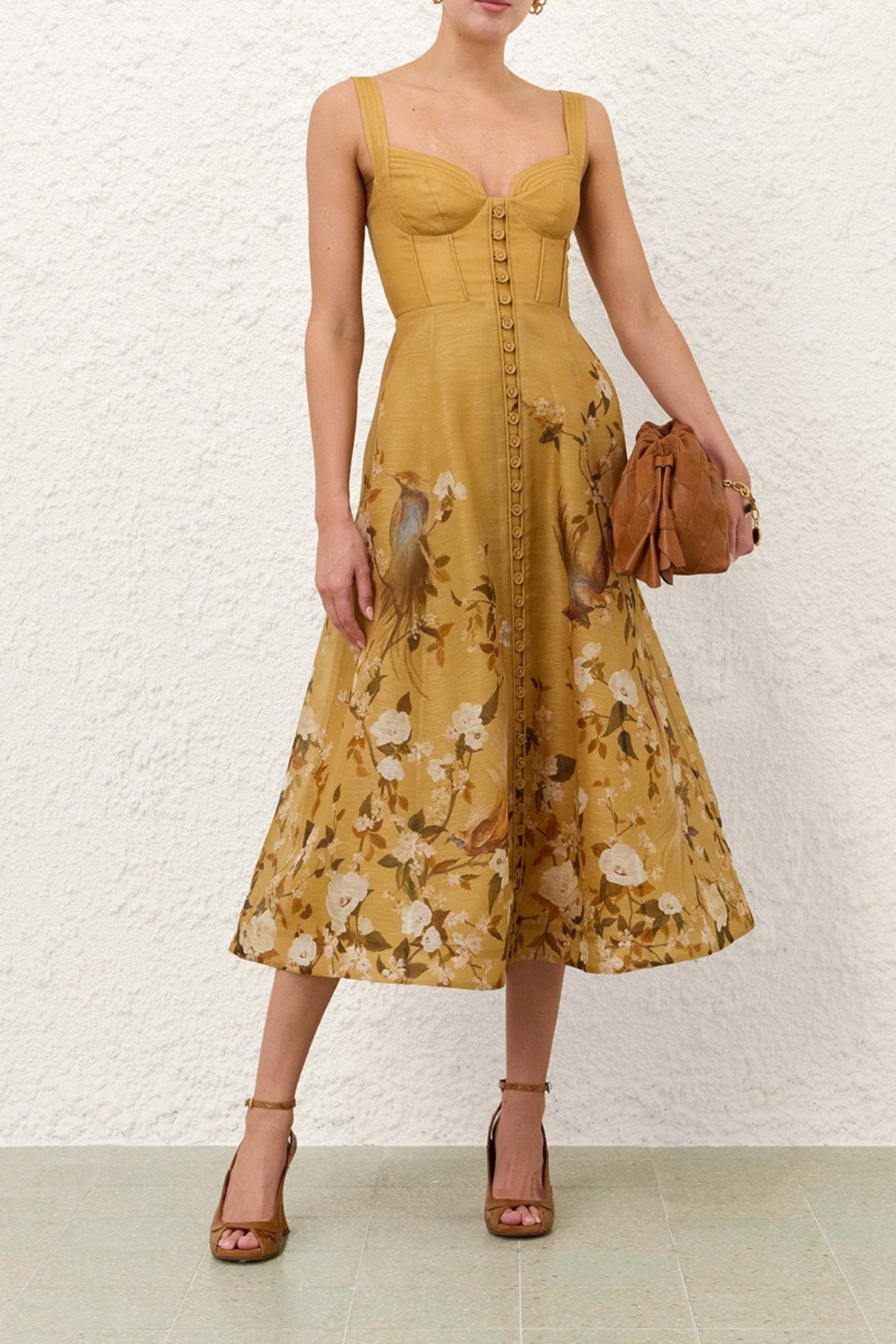 MOMENTUM CORDED MIDI DRESS