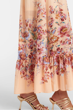 AWAKEN PLUNGE MAXI DRESS IVORY FLORAL
