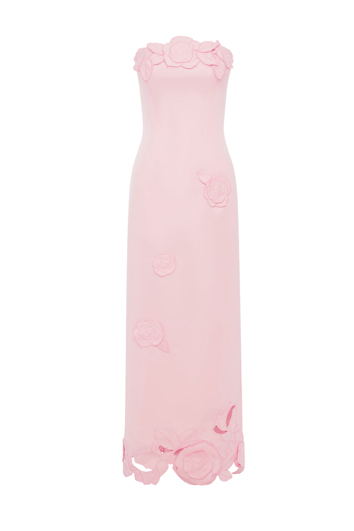 RAYNA APPLIQUE BUSTIER MAXI DRESS