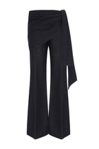 VALIANT DRAPED DENIM FLARE
