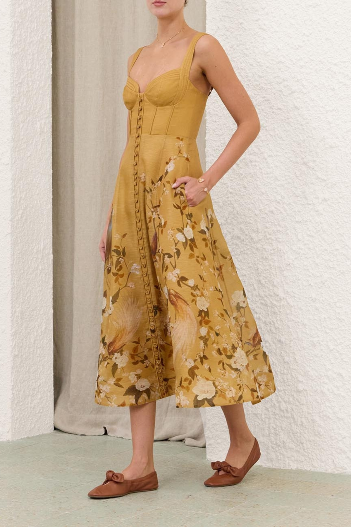 MOMENTUM CORDED MIDI DRESS