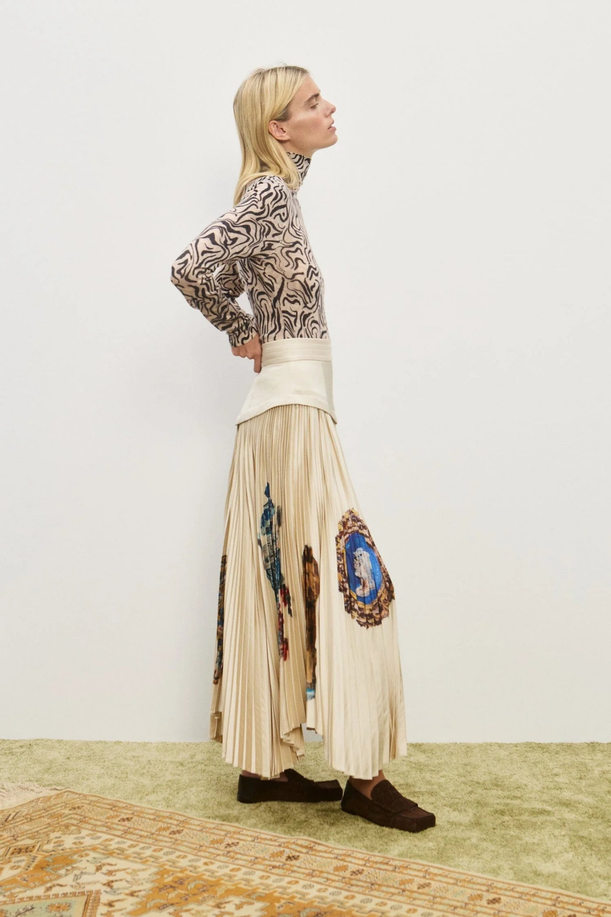 ORAZIO PLEATED SKIRT