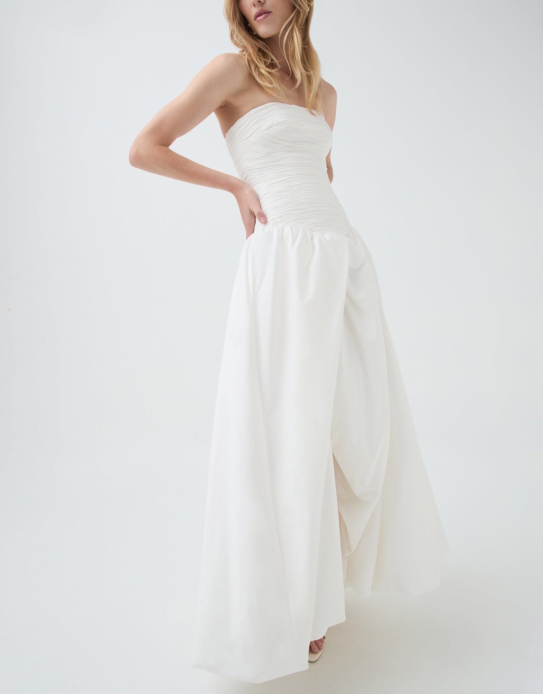 VIOLETTE BUBBLE HEM MAXI