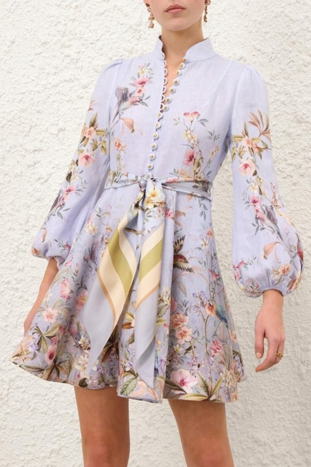 REBELLION BUTTON MINI DRESS