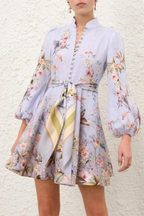 REBELLION BUTTON MINI DRESS