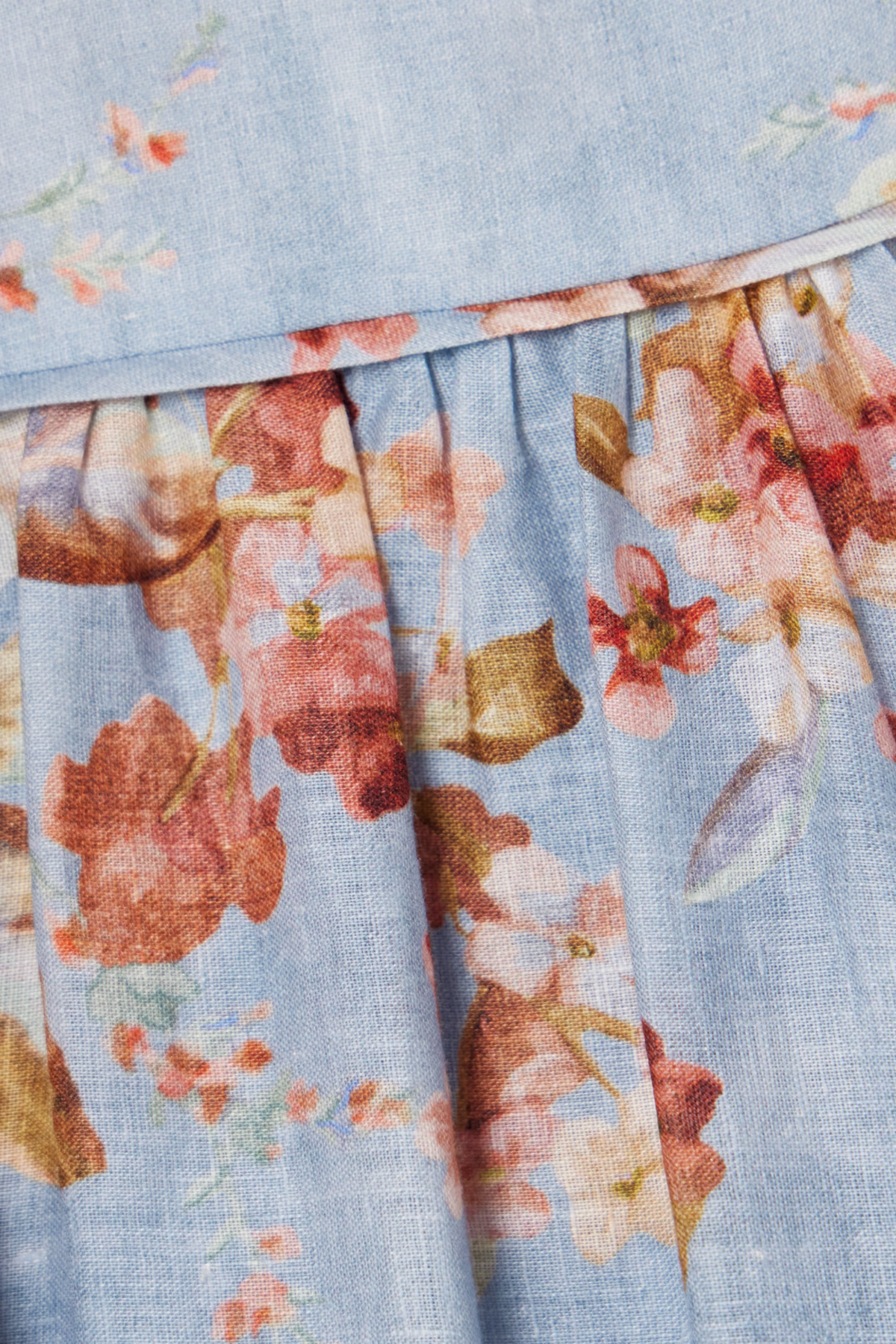 AWAKEN PICNIC DRESS CHAMBRAY FLORAL