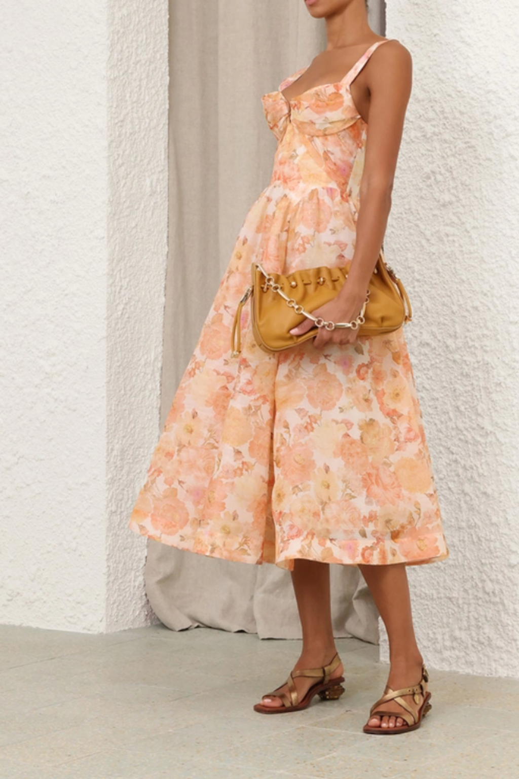 REBELLION DRAPE MIDI DRESS