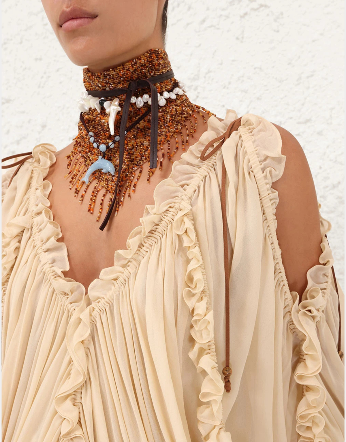 ILLUMINATE DRAPED BLOUSE