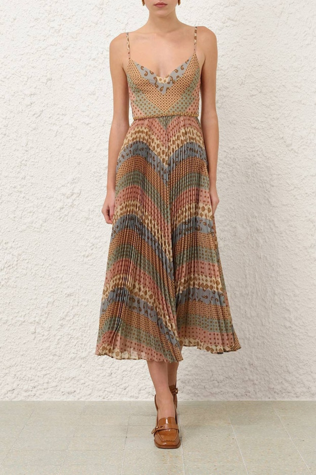 SUNRAY PLEATED PICNIC DRESS