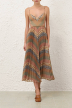 SUNRAY PLEATED PICNIC DRESS