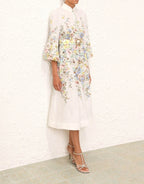 MATCHMAKER BUTTONED MIDI DRESS