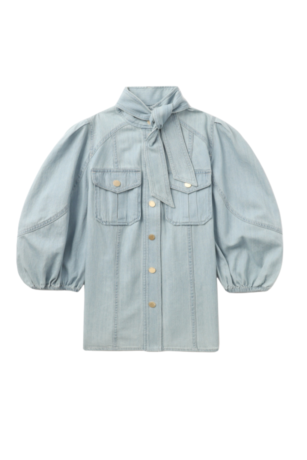 ACACIA DENIM BLOUSE