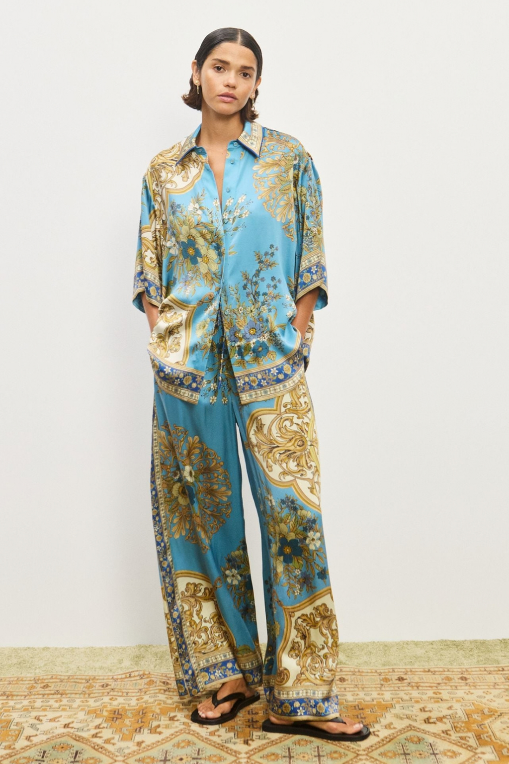 CASSIE SILK PANTS