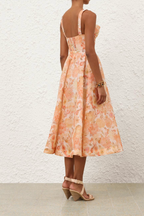 REBELLION DRAPE MIDI DRESS