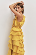 CLEO GOWN CHARTREUSE